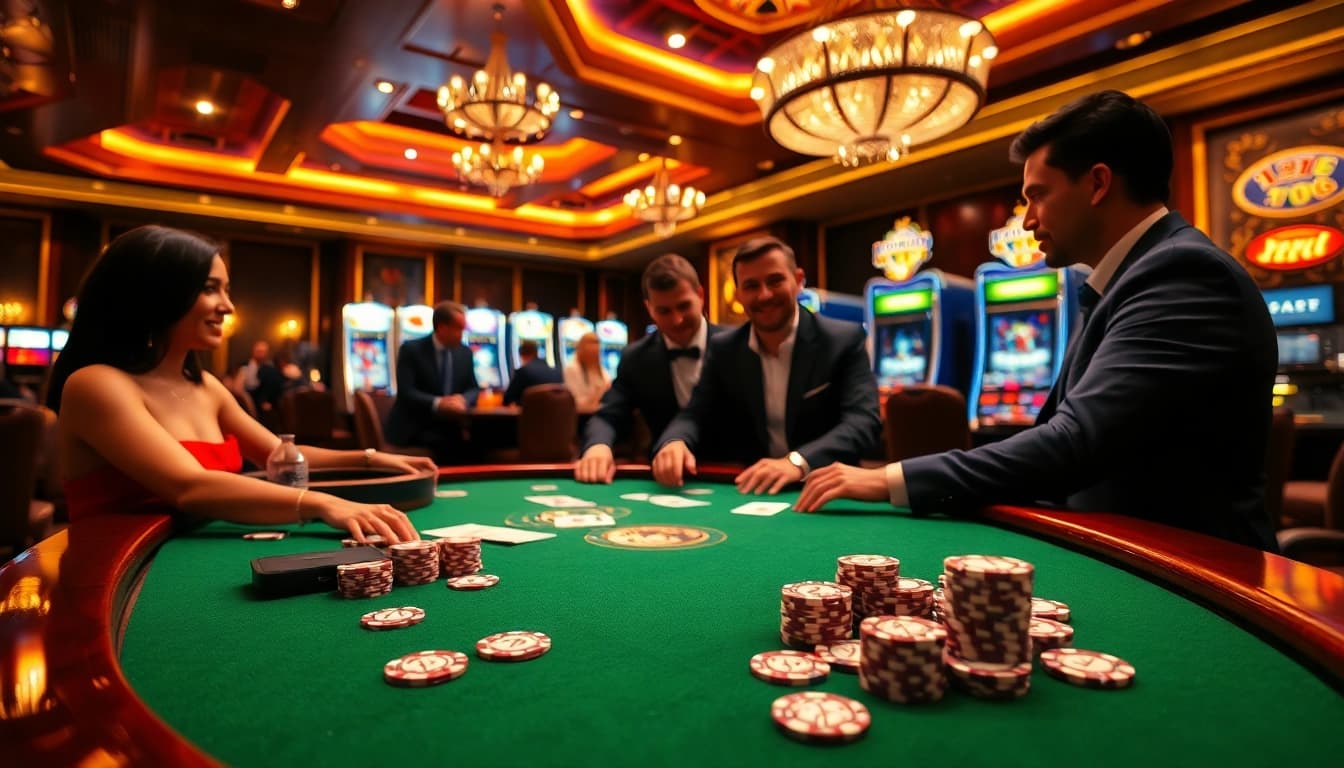 Experience the thrill of high-stakes poker at https://j88.gives/ with luxurious casino visuals.