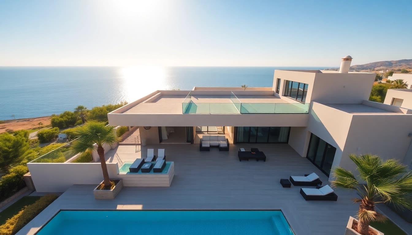 Stunning villa in Northern Cyprus for those looking to haus in nordzypern kaufen with breathtaking sea views.
