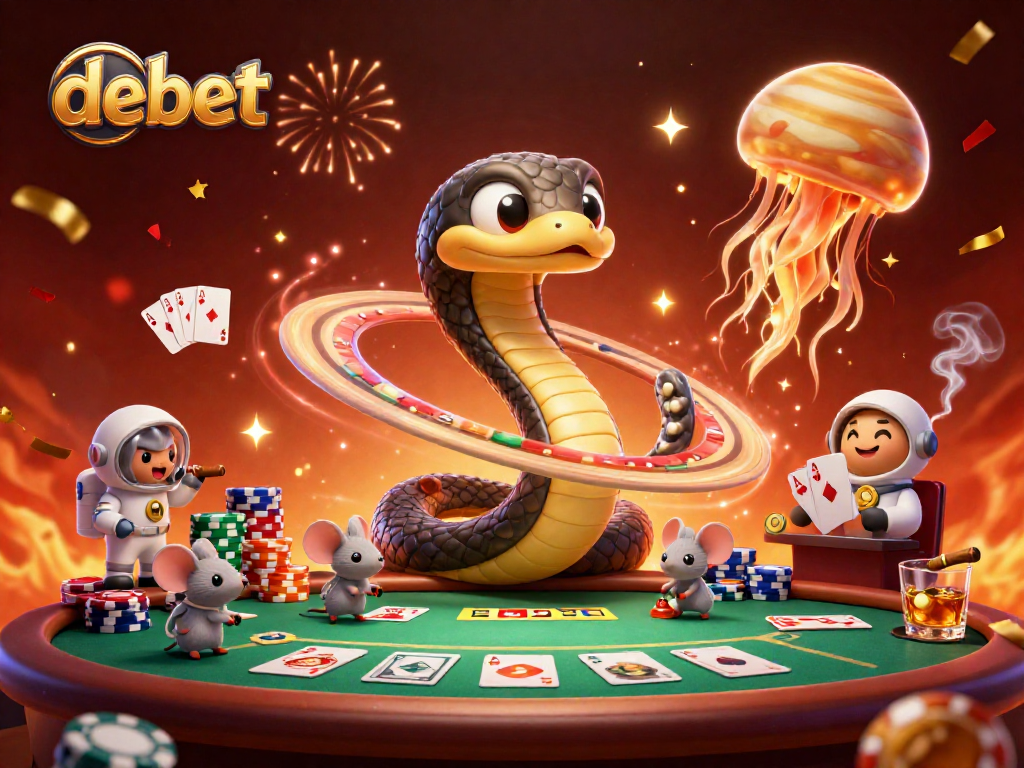 Play at DEBET and experience thrilling gaming with vibrant visuals and casino excitement.