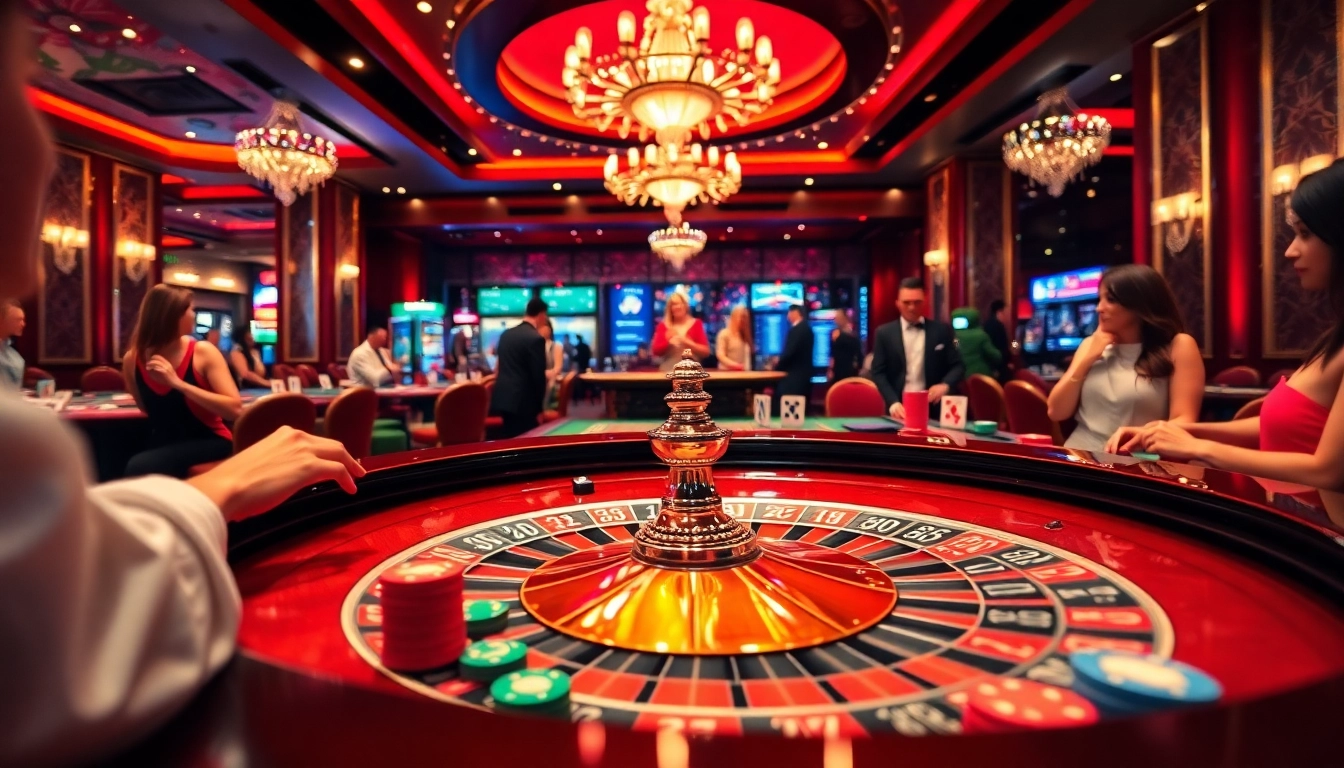 Erlebe die spannende Welt von casinospielen.de mit lebhaften Spieltischen und Spielern.