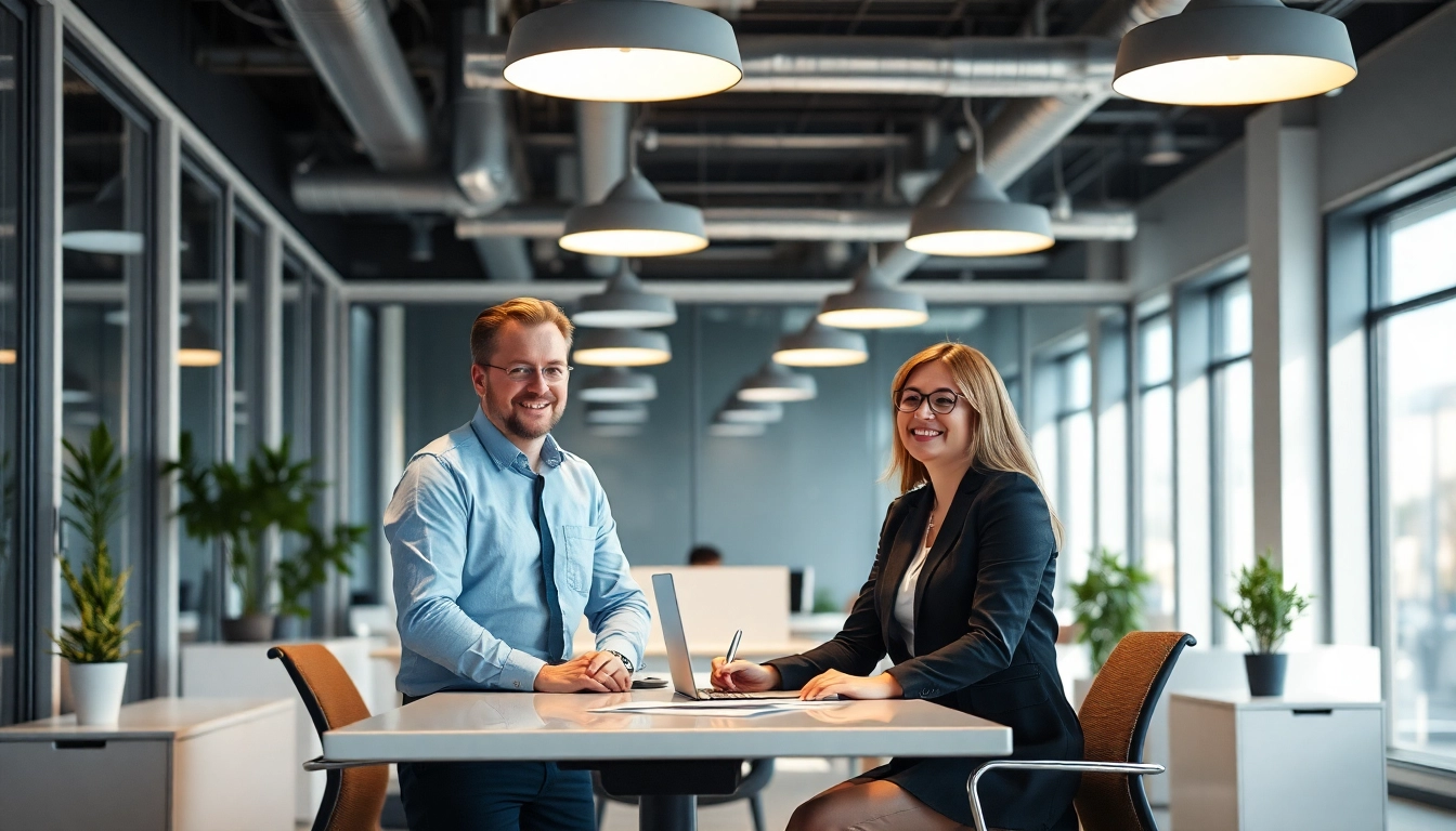 Berater für Unternehmensberatung analysieren gemeinsam Strategien in einem modernen Büro
