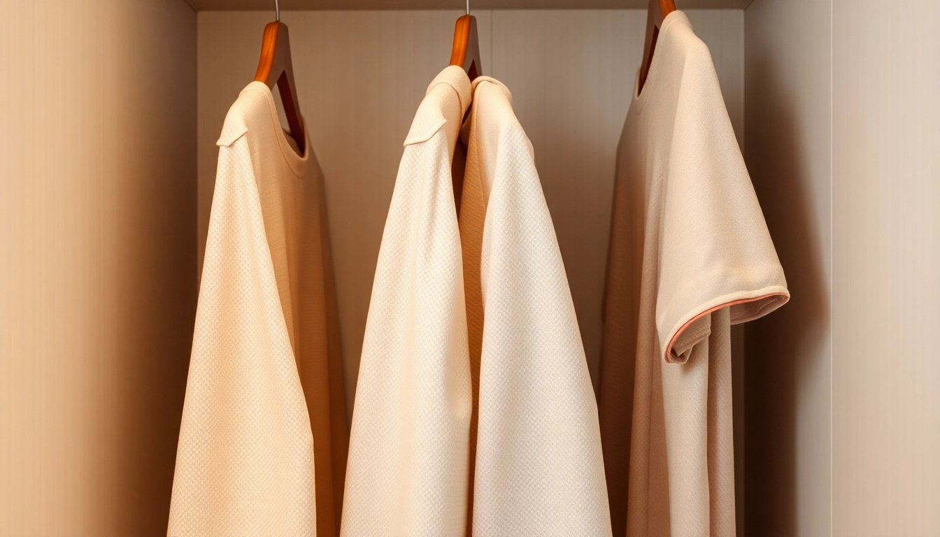 Rutschfeste kleiderbügel in einem modernen Kleiderschrank ordentlich angeordnet, ideal für eine sichere Aufbewahrung.