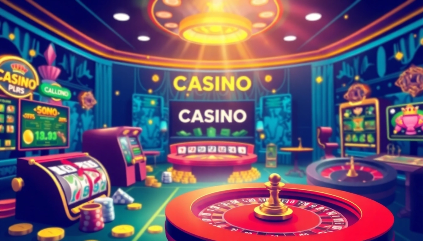 Explore the best online casinos with high payouts and exciting gaming experiences in a vibrant digital casino setting.