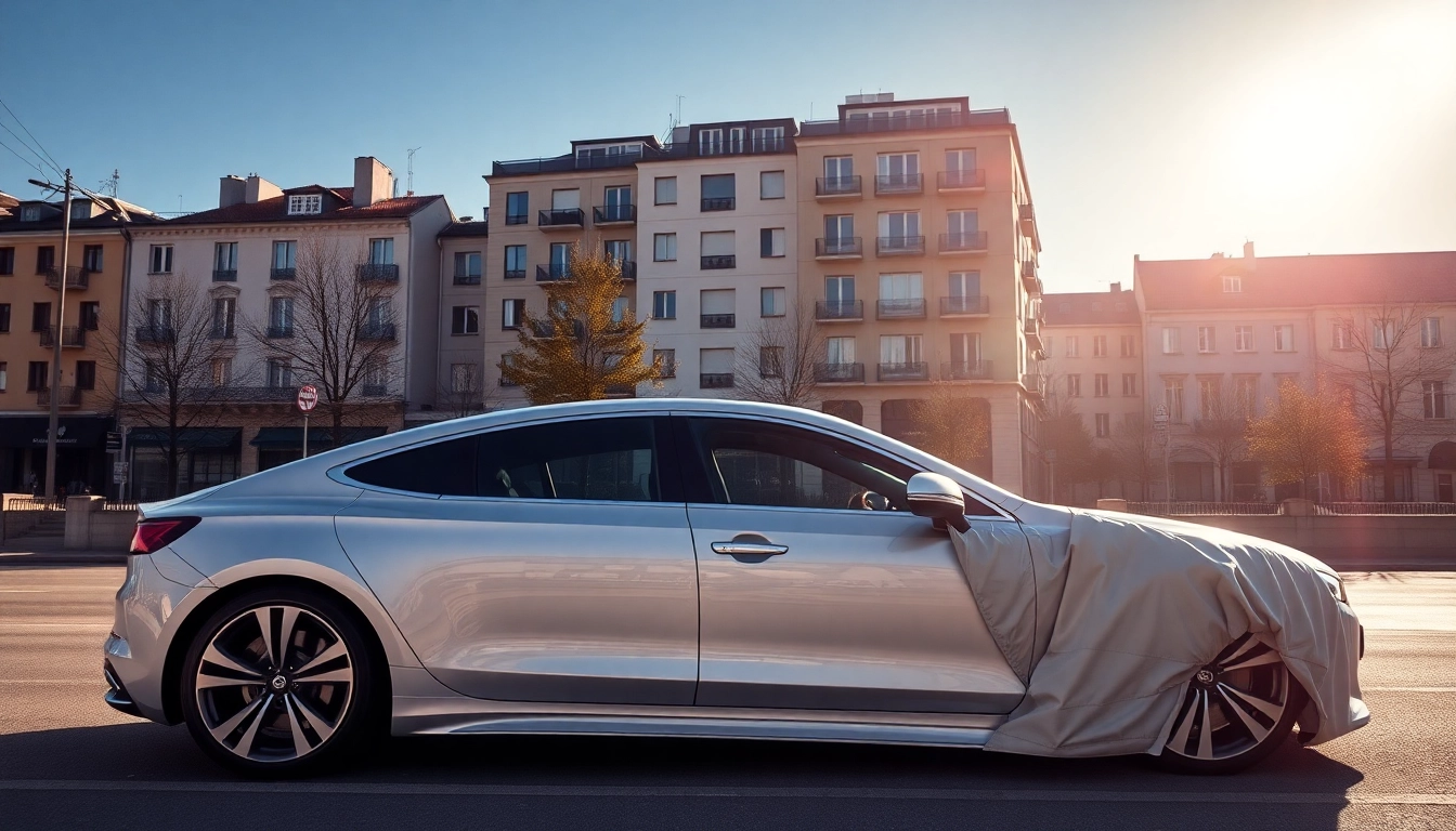 Selbstheilende Folie München schützt das Auto perfekt, während es in der Sonne glänzt.