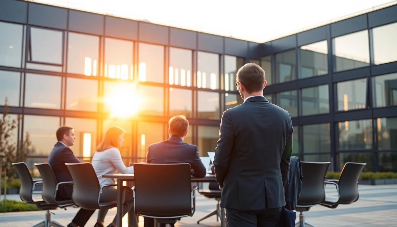 Professioneller Headhunter Köln präsentiert Recruiting-Lösungen in modernem Büro.