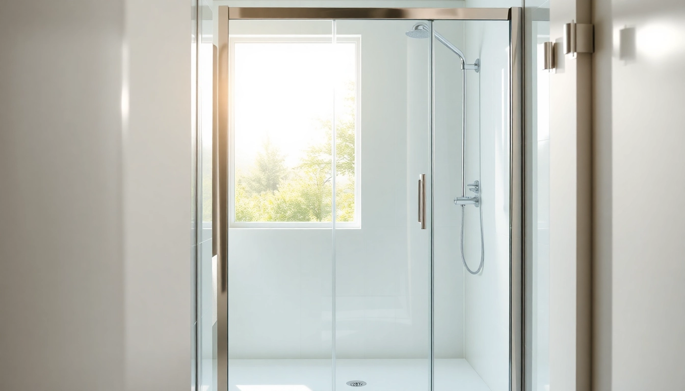 Duschkabine 100x100 Pendeltür in einem modernen Badezimmer mit eleganten Designelementen.